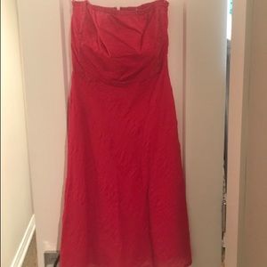 J. Crew Pink Strapless beach dress